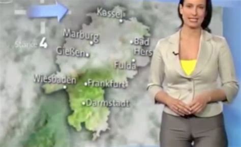 unaware nip slip|Weather girl accidentally reveals too much during live forecast .